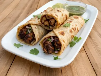 Spicy Beef Paratha Roll