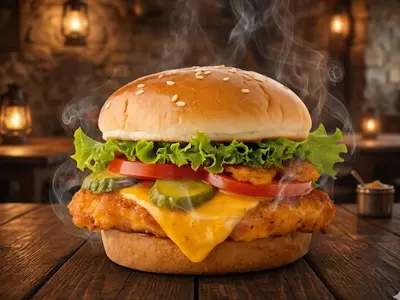 Beef Shami Kabab Burger